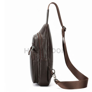 Durable Fashion Leather Cross Body Bag for Men with Adjustable <b>Shoulder</b> <b>Strap</b> and Spacious Storage for Travel Work and Daily Use - Product Image 4