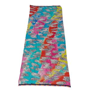Gran oferta 100% bufandas de Pashmina de algodón Modal para mujer diseño innovador impreso Digital textura extremadamente suave no simétrica - Product Image 2