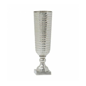 Nuevo florero de metal martillado de plata superlativo, la última maceta de metal elegante a precio mayorista para uso en la decoración del hotel del hogar - Product Image 2