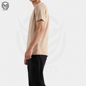 เสื้อยืดผ้าฟลีซผ้าฝ้าย100% สำหรับผู้ชาย, เสื้อคอปกตั้งระบายอากาศได้ดีเป็นมิตรกับสิ่งแวดล้อม - Product Image 3