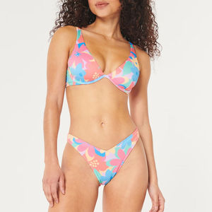 Ropa interior sublimada personalizada de alta calidad y bikini para mujer, ropa de playa con parte superior con cordón ajustable - Product Image 1