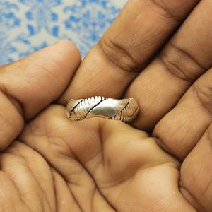 925เงินสเตอร์ลิงสำหรับนักออกแบบแหวนวงครึ่งรอบชนเผ่าเครื่องประดับเพชรที่ทำจากฝีมือสำหรับงานแต่งงานครบรอบ - Product Image 2