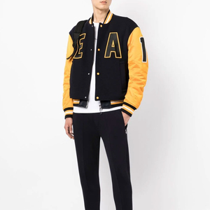 Chaqueta Universitaria Deportiva para Hombre, Personalizada al por Mayor, OEM ODM, Cuello Alto, Manga Larga, Bordada - Product Image 2