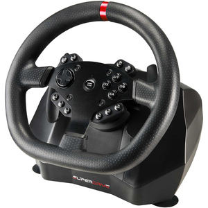 Disponible: Volante de Carreras Superdrive Premium Ecológico con Palanca de Cambios Manual, Conexión BT, Sensor de Movimiento y Motor de Vibración para Juegos - Product Image 3
