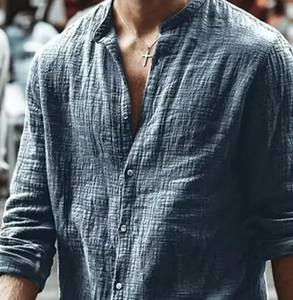 เสื้อเชิ๊ตลายสก็อตของผู้ชายเสื้อเชิ๊ตลำลองของผู้ชายทรงสลิมดีไซน์แบบกำหนดเอง - Product Image 5