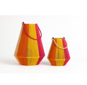 Lanternes suspendues en métal sans flamme artisanat fait à la main multicolore pour les événements et les célébrations de Noël - Product Image 4