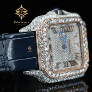 Montre mécanique à mouvement à quartz pour homme la plus vendue, style hip-hop, diamant moissanite VVS, logo personnalisé glacé, affaires - Product Image 6