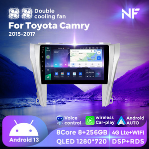 NaviFly NF Android Qled layar sentuh, layar sentuh 4g Lte Wifi 1280*720 untuk Toyota <span class=keywords><strong>Camry</strong></span> 2015-2017 mendukung kontrol suara - Product Image 3