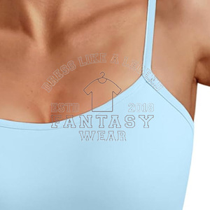 FANTASY WEAR OEM 2026 – Débardeur basique côtelé en coton pour femme, coupe ajustée, sans manches, avec design et logo personnalisés - Product Image 4