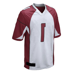 2025 último diseño de camiseta de fútbol americano Unisex para hombre de alta calidad 100% poliéster transpirable personalizable OEM corto - Product Image 4