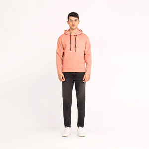 เสื้อฮู้ดสวมหัวผ้าฝ้าย100% สำหรับผู้ชายชุดลำลองแบบปกติมีฮู้ดแบบถักสำหรับฤดูใบไม้ร่วงขายส่ง - Product Image 6