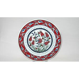 แผ่นโลหะเซรามิก30ซม. แบบคลาสสิก-ของตกแต่งบ้านที่หรูหราและทนทาน - Product Image 1