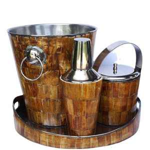 Hielera de Piña de Estilo Único, Enfriador de Metal Sostenible para Vino, Cerveza y Fiestas, Diseño Rústico Clásico para Bodas - Product Image 5
