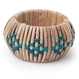 Anillos de mimbre tejidos para servilletas, decoración bonita para mesa de comedor, soporte para servilletas, gran oferta - Product Image 4