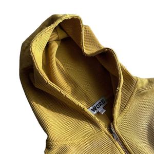 เสื้อฮู้ดมีซิปสำหรับผู้ชายผ้าคอตตอน100% แขนเก็บความร้อนกันแดดมีฮู้ดระบายอากาศได้ดีสไตล์ที่เป็นเอกลักษณ์ - Product Image 3