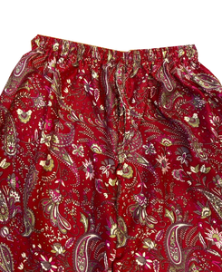 Pijama Vintage de Seda Reciclada para Mujer, Ropa de Dormir Cómoda y Transpirable, Elástica, Cintura Media, Talla Grande, Estilo Bohemio - Product Image 2