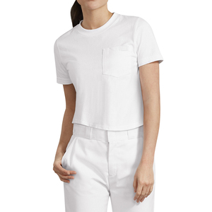 Customized Women Cotton T-Shirts Short Sleeves Casual Wear with Custom Embroidery Logo Blank Design Solid Pattern - Product Image 6