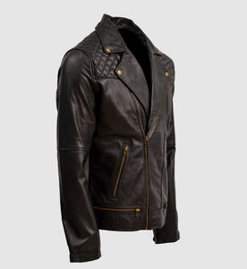 2026 piel de oveja negra Venta caliente ropa de hombre chaqueta de cuero genuino nueva moda hombres chaqueta de cuero chaqueta de motocicleta de cuero - Product Image 1
