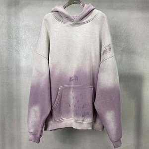 Sweat à capuche pour hommes lavé à l'acide avec logo personnalisé brodé impression bouffante de luxe surdimensionné noir lourd 100% coton de base - Product Image 1
