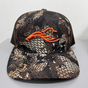 Sombrero de camionero de alta calidad con logotipo personalizado estructurado de camuflaje, malla transpirable para gorra clásica para exteriores, fabricado en fábrica de Vietnam - Product Image 1