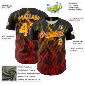 Jersey de béisbol de primera calidad, venta al por mayor, auténtico pedido personalizado a granel, ajuste transpirable, material duradero que absorbe la humedad, material de secado rápido - Product Image 3