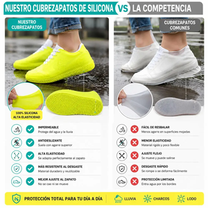 ELE-GATE Cubrezapatos de Silicona Impermeables Antideslizantes, Cierre de Tirón Ambidiestro, Reutilizables, Flexibles, para Viajes al Aire Libre - Product Image 5