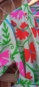 Suzani trabajo kantha batas abrigo cálido totalmente algodón bordado a mano algodón Natural, Natural bordado bata de baño Kimono - Product Image 3