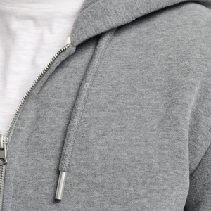 Nouveau meilleur Design personnalisé conception hommes de haute qualité en gros 2024 léger personnalisé couleur de teinture unie hommes sweats à capuche à fermeture éclair - Product Image 5