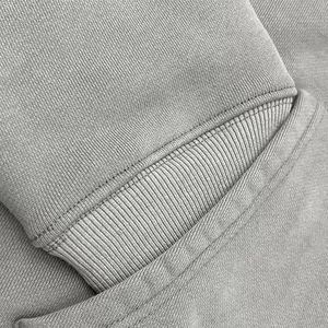 Wholesale Blank Cotton Ladies Hoodie Long Sleeve Womens <b>Crop</b> <b>Top</b> Hoodie Custom logo Cropped Raw Hem Hoodies - Product Image 6