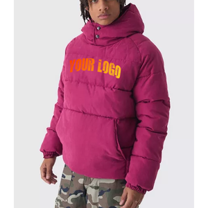 Chaqueta acolchada para hombre, estilo pulóver, chaqueta acolchada de diseñador de invierno con burbujas, chaqueta personalizada de poliéster para exteriores para hombre - Product Image 1