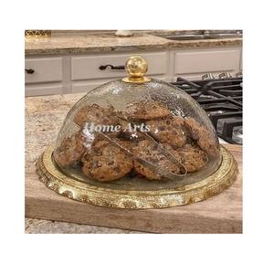 ชุดถาดเสิร์ฟเค้กไม้ 2 ชิ้น พร้อมฝาแก้ว ดีไซน์สวยงาม รูปทรงกลม ถาดเสิร์ฟช็อกโกแลตพร้อมฝาปิด - Product Image 4