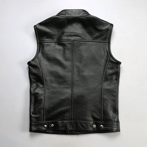 Chaleco de Motociclista de Diseño Personalizado Premium para Hombre, de Mezclilla y Cuero, Transpirable, Impermeable, Cortavientos, con Bolsillos para Pistola, para Club de Motociclistas - Product Image 2