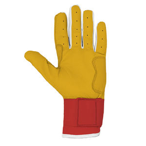 Tamaño personalizado y logotipo transpirable ropa deportiva al aire libre antideslizante piel de vaca de cuero guantes de bateo de béisbol para adultos y jóvenes - Product Image 3