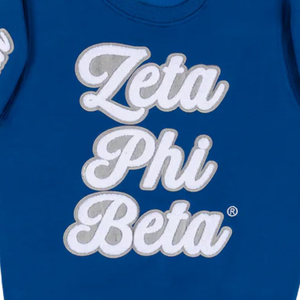 Sweat-shirt à col rond superposé Zeta Phi Beta 1920 pour femmes, sororité grecque, chenille brodée, polaire - Product Image 2