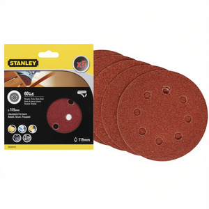 Disques de ponçage multi-paquet Stanley 115 mm pour ponceuses excentriques - Product Image 2