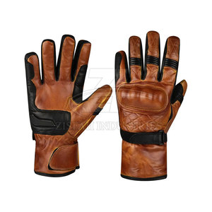 Guantes de moto hechos de cuero a la venta Nuevo estilo Guantes de moto de protección para hombres Diseña tus propios guantes de moto - Product Image 1