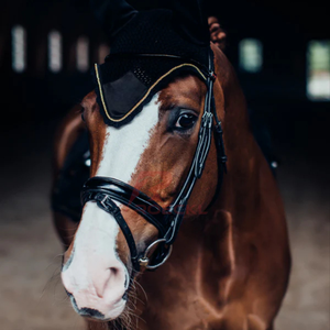 Bonnet de mouche de cheval respirant léger lavable crochet oreille couverture élégant et confortable fabriqué au Pakistan parfait pour l'équitation - Product Image 2