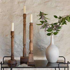 Nouveau porte-bougie en bois de luxe moderne - Product Image 1