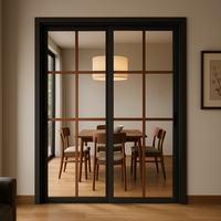 Cristal Templado de Doble Acristalamiento con Riel Invisible de Lujo |   Transparencia de Piso a Techo para Cocina/Baño/Dormitorio