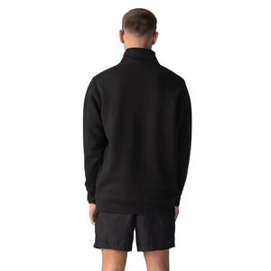 Sudadera Negra de Cuello Redondo para Hombre, de Alta Calidad, Acogedora, de Forro Polar, para Entrenamiento, Casual, Urbana, con Etiqueta Privada y Embalaje Personalizado - Product Image 4