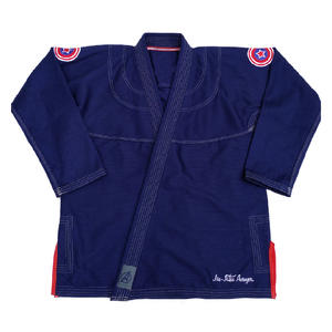 Haute Qualité Personnalisé Brodé Jiu Jitsu Gi Bleu Perle Armure Coton Tissu Meilleurs Prix D'usine pour L'art Martial Porter - Product Image 5