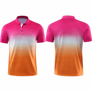 Hombres de algodón de calidad para polos con logotipo bordado personalizado Ropa deportiva informal Patrón sólido para camiseta Polo - Product Image 1