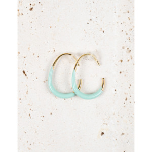 CUCOCUCA YXQ E365 Pendientes de Aro Vintage Multicolores de Acero Inoxidable Chapado en Oro con Esmalte para Mujer, Primavera/Verano, Envío en 48h a la UE - Product Image 1