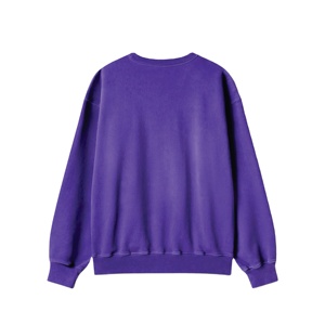 Men's Custom Printed Pullover Sweatshirt 100% Cotton Regular Fit Long Sleeve <b>Thick</b> <b>Fleece</b> Autumn Breathable OEM by HI 2026 - Product Image 1