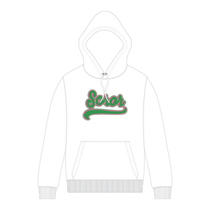 เสื้อฮู้ดสีขาว 08 สำหรับชมรมนักศึกษาหญิง ชมรมพี่น้องนักศึกษากรีก สีชมพูและสีเขียว เสื้อฮู้ดลำลองมีสไตล์สำหรับนักศึกษาหญิง - Product Image 5