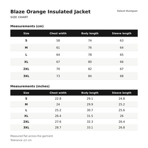Chaqueta de Caza Aislante Color Naranja Brillante 220GSM Personalizada OEM al por Mayor - Product Image 6