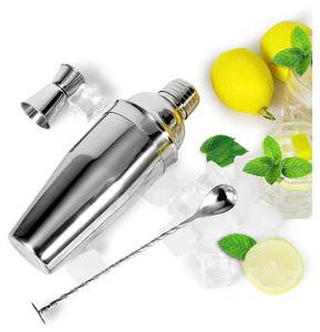 Ensemble de shakers à cocktails portables en acier inoxydable, parfait pour les voyages, les pique-niques, les fêtes et les rassemblements en plein air. Vente en gros depuis l'Inde. - Product Image 1