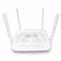 F890L GPON ONT ONU WiFi 6 Terminal de Fibra Óptica con 4 Antenas, 4GE, Puerto de Voz y CATV, Doble Banda, Equipo de Acceso a Banda Ancha FTTH