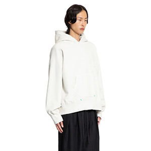 Sweat à capuche ras du cou pour hommes, couleur unie, 320G, pull épais, sweat à capuche surdimensionné, mode hivernale, sweat à capuche uni pour l'impression - Product Image 3