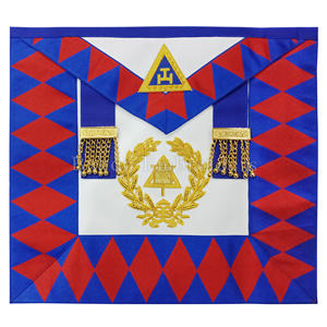 ผ้ากันเปื้อนอันยิ่งใหญ่เครื่องราชกกุธภัณฑ์สำหรับนายทะเบียนปักตราสัญลักษณ์และไม้กางเขนที่มีสองพู่ - Product Image 6